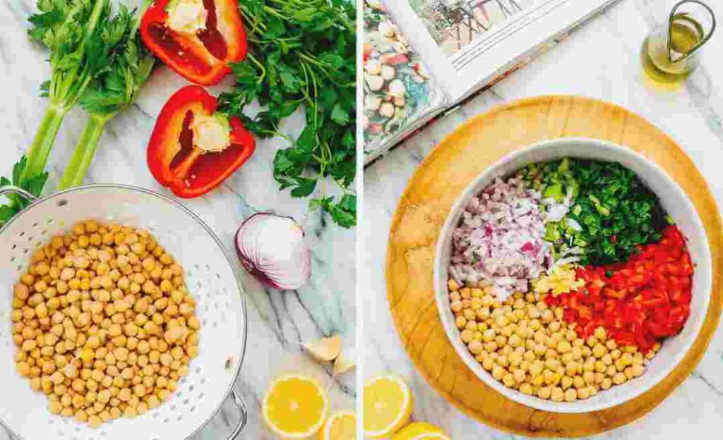 cucumber chickpea salad recipe