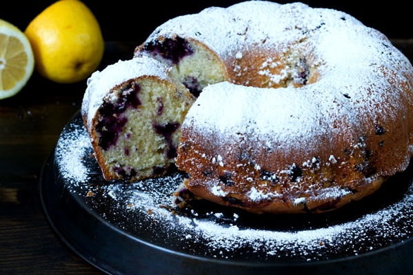 lemon blueberry ricotta bundt cake