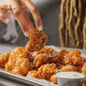 4 - air fryer popcorn chicken